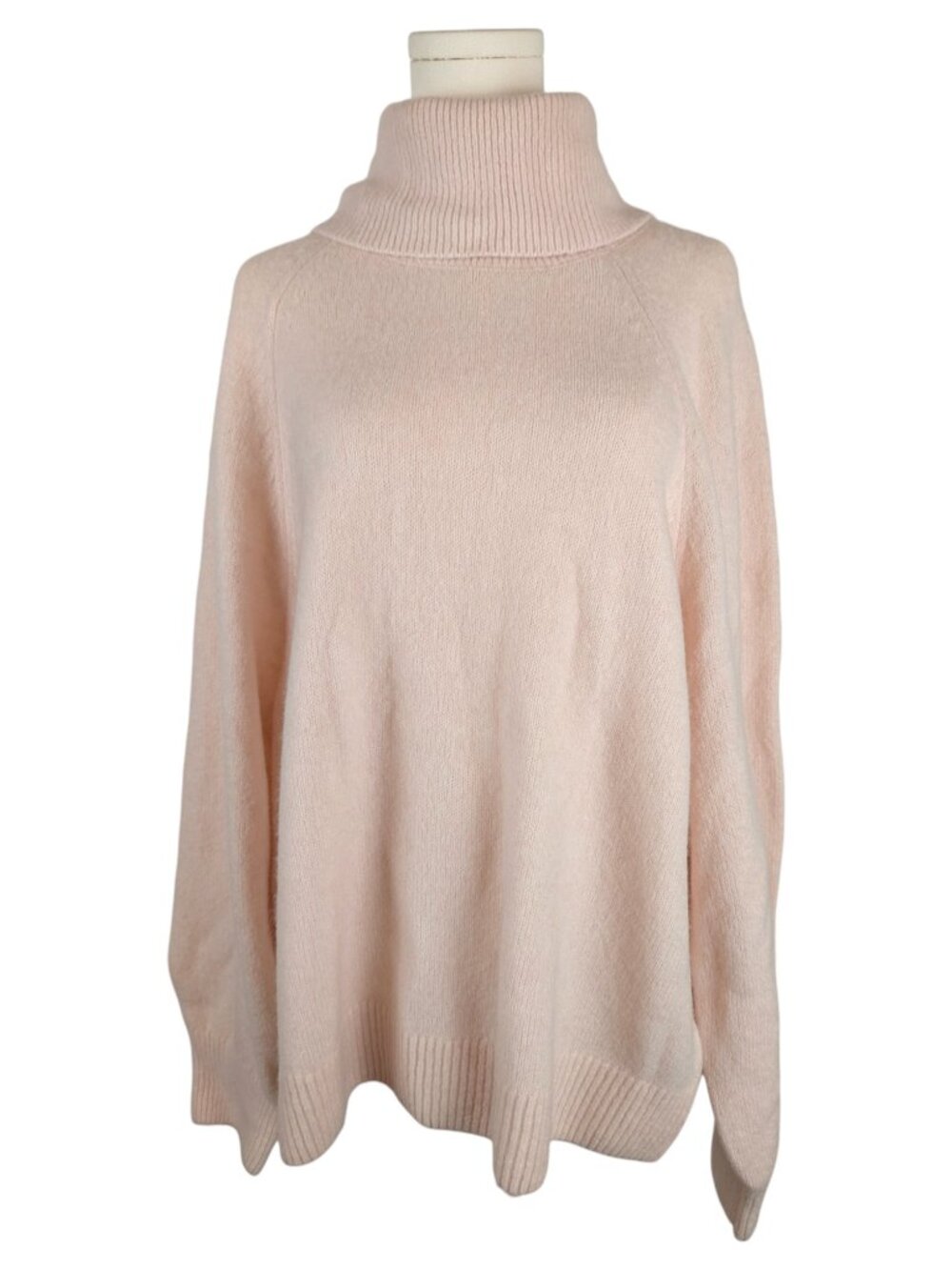 NWT & Other Stories Pink Sweater Wool Blend Turtle Neck Long Blush Size L